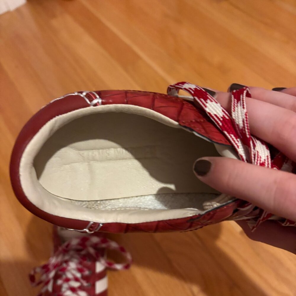 STEVE MADDEN HUDSIN RED CROCODILE SNEAKER - 8.5 - Picture 4 of 10